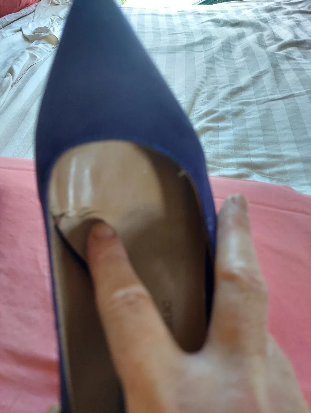 Banana Republic Hello Sole Mate Blue Suede Heels